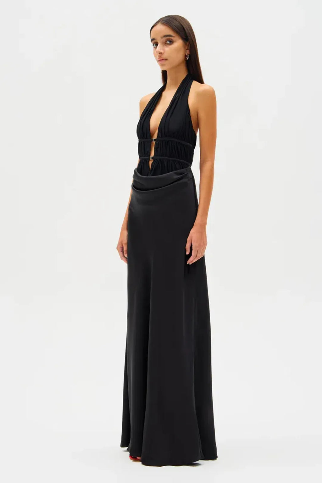 Misha Celine Maxi Dress - Black | Size XS | RRP $370